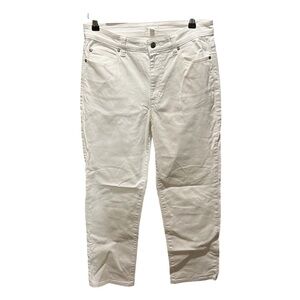 EILEEN FISHER ~ White Denim Straight Leg Jeans